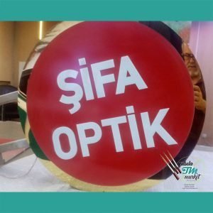 Krom Kasalı Yuvarlak tabela Modeli