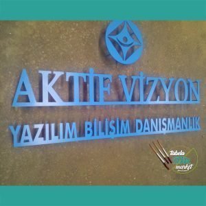 Lazer kesim Metal Duvar Tabelası